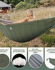 Double Camping Hammock Sleeping Bag