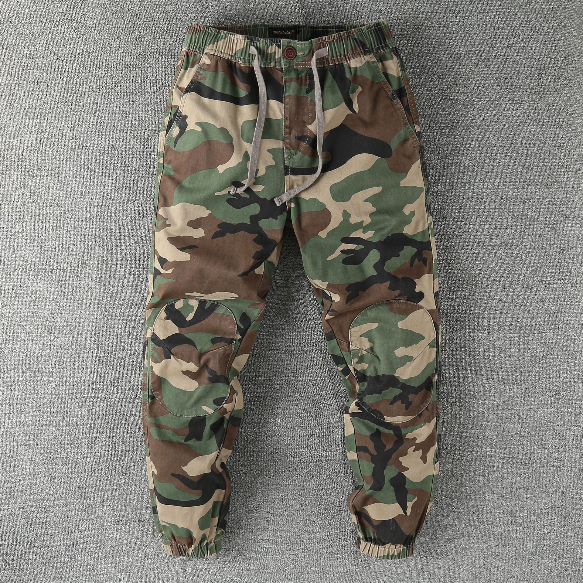 Retro Camouflage Jogger Pants for Men