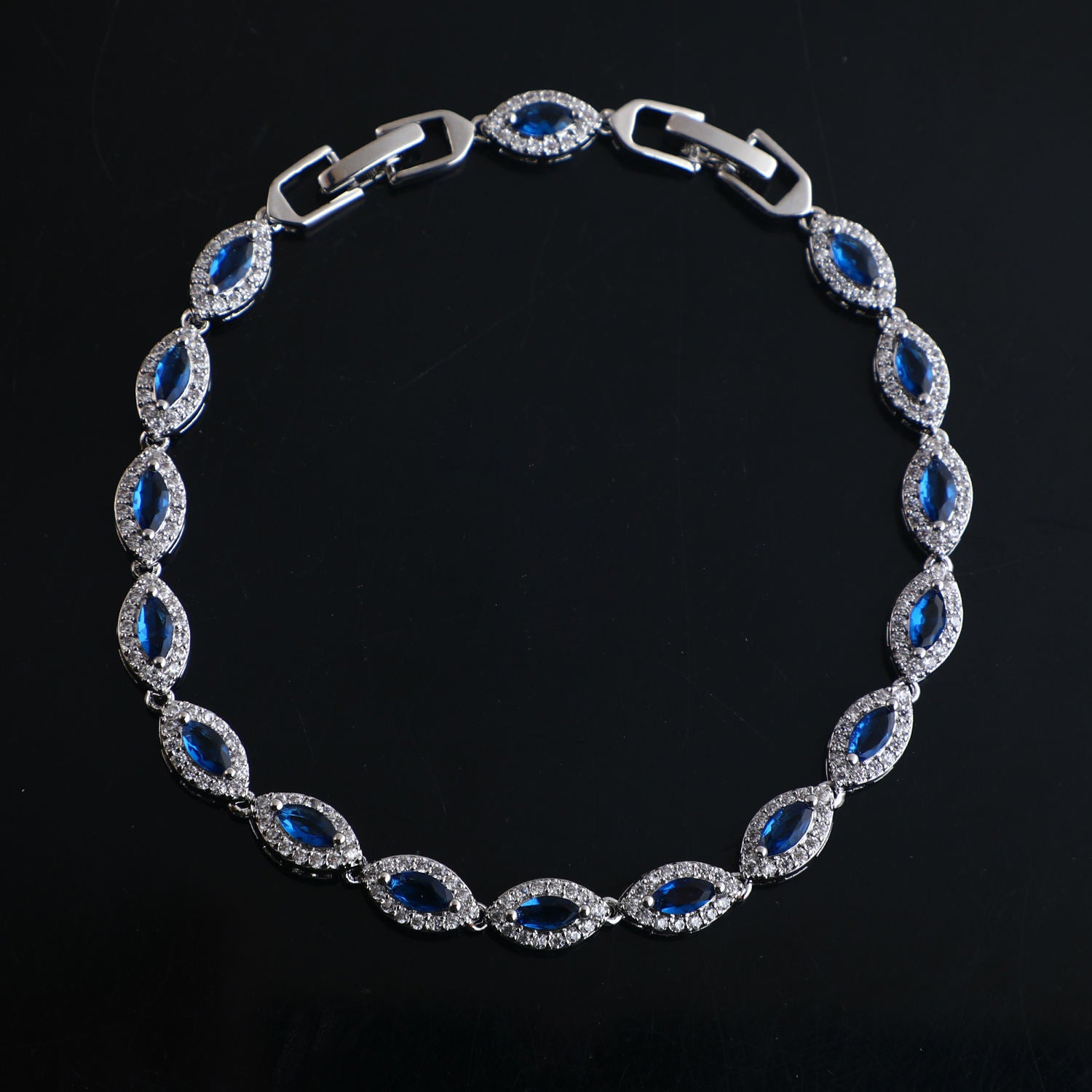 Elegant Zircon Copper Bracelet