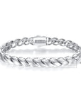 Zircon Inlaid Brass Tennis Bracelet