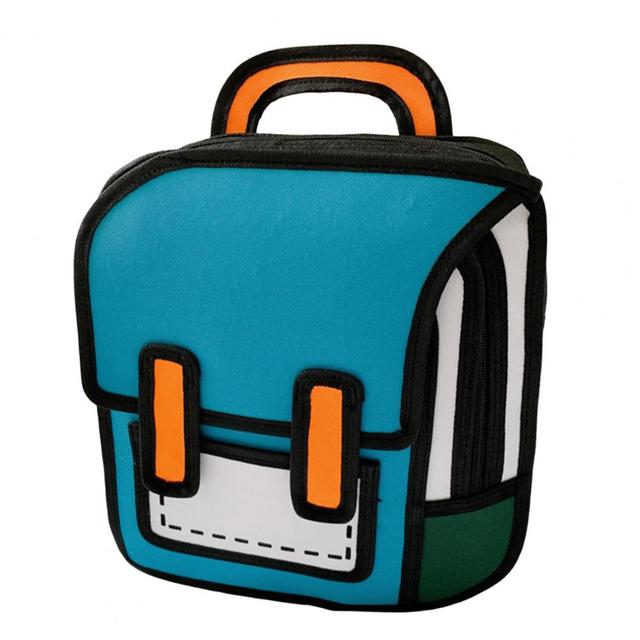 2D Comic Adjustable Strap Bookbag