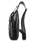 Urban Edge Leather-Like Sling Bag – Crossbody Chest Pack for Men