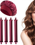 Heat-free Satin Hair Curling Tool for Overnight Use