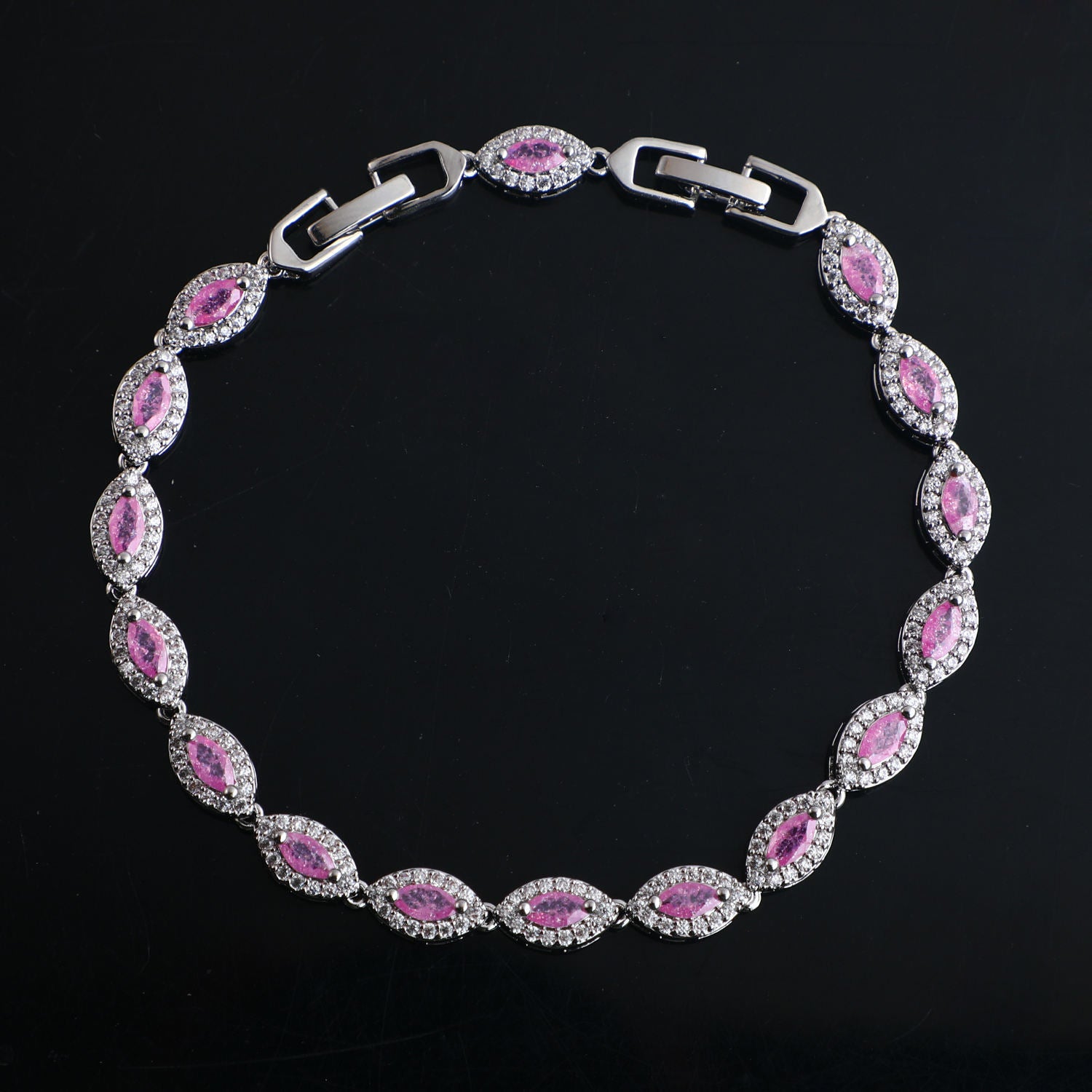 Elegant Zircon Copper Bracelet