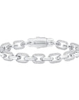 Zircon Inlaid Brass Tennis Bracelet