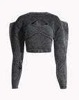 Edge Form Knit Set – Sculpted Two-Piece Sweater Top