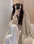 Chic Knee Length Over Coat Sweater