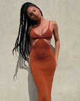 Knit Cutout Maxi Dress