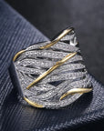 Two-Tone Zirconia Wrap Ring — alternate product view 7