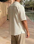 Men's Crochet Knit Shirt – Lightweight, Stylish & Breezy
