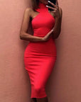 Choker-Style Bodycon Dress