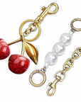 Glitter Keychain Cherry Bag Charm 
