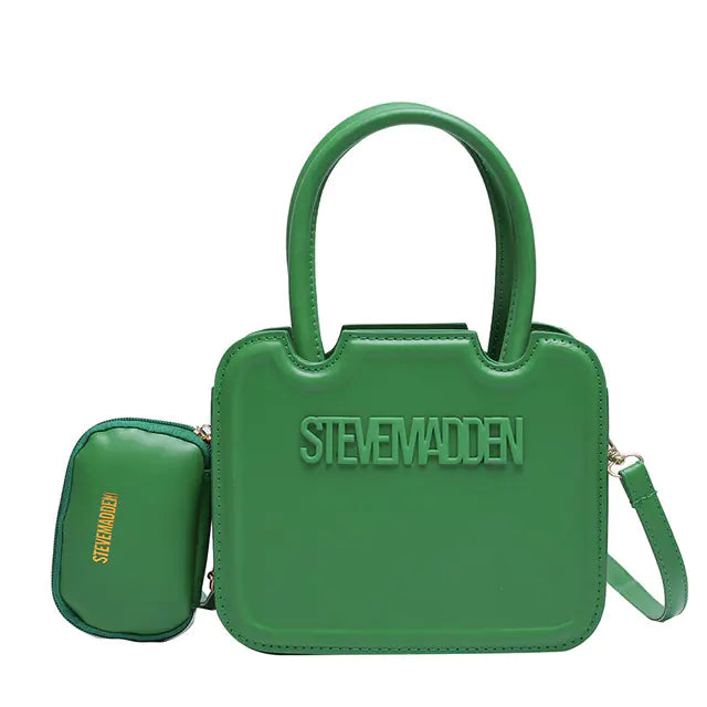 Steve Madden Structured Mini Tote – with Detachable Pouch