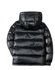 black Glossy Duck Down Winter Jacket – Lightweight, Warm & Stylish