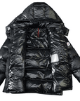 black Glossy Duck Down Winter Jacket – Lightweight, Warm & Stylish