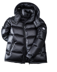 black Glossy Duck Down Winter Jacket – Lightweight, Warm & Stylish