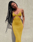 Knit Cutout Maxi Dress