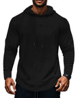 Men’s Fitted Lightweight Hoodie – Long Sleeve Casual Pullover