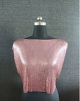 Women's Sequin Metallic Top