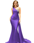 One Shoulder Mermaid Prom Dress- Size 14