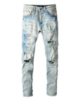 Men's Slim Fit Washed Jeans