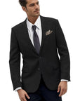 Playful Retro Tweed Herringbone Men’s Suit Jacket- Size X small
