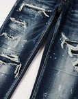Men's Slim Ripped Denim Jeans