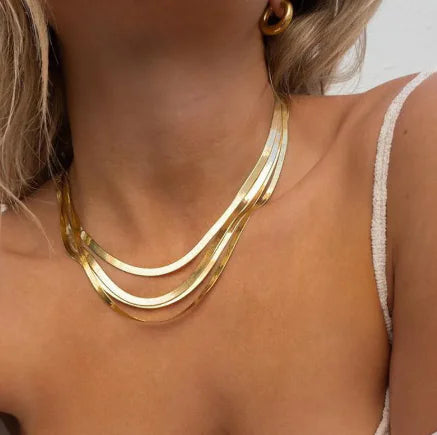 Titanium Steel Snake Chain Choker — alternate product view 8