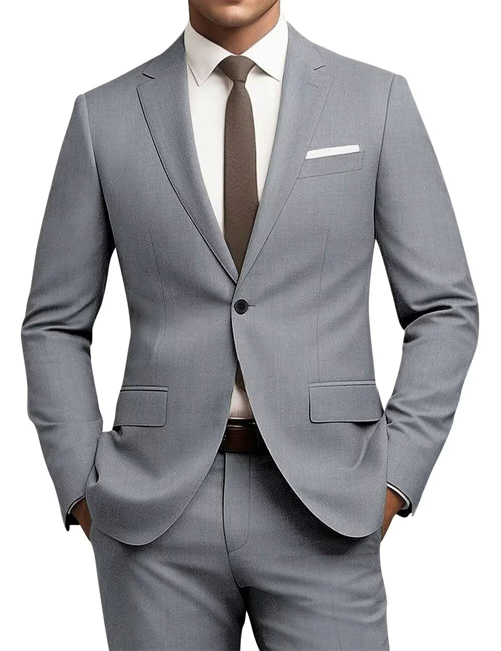 Slim Fit Grey Suit 