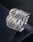 Two-Tone Zirconia Wrap Ring — alternate product view 4