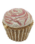 Sparkling Cupcake Rhinestone Clutch Handbag
