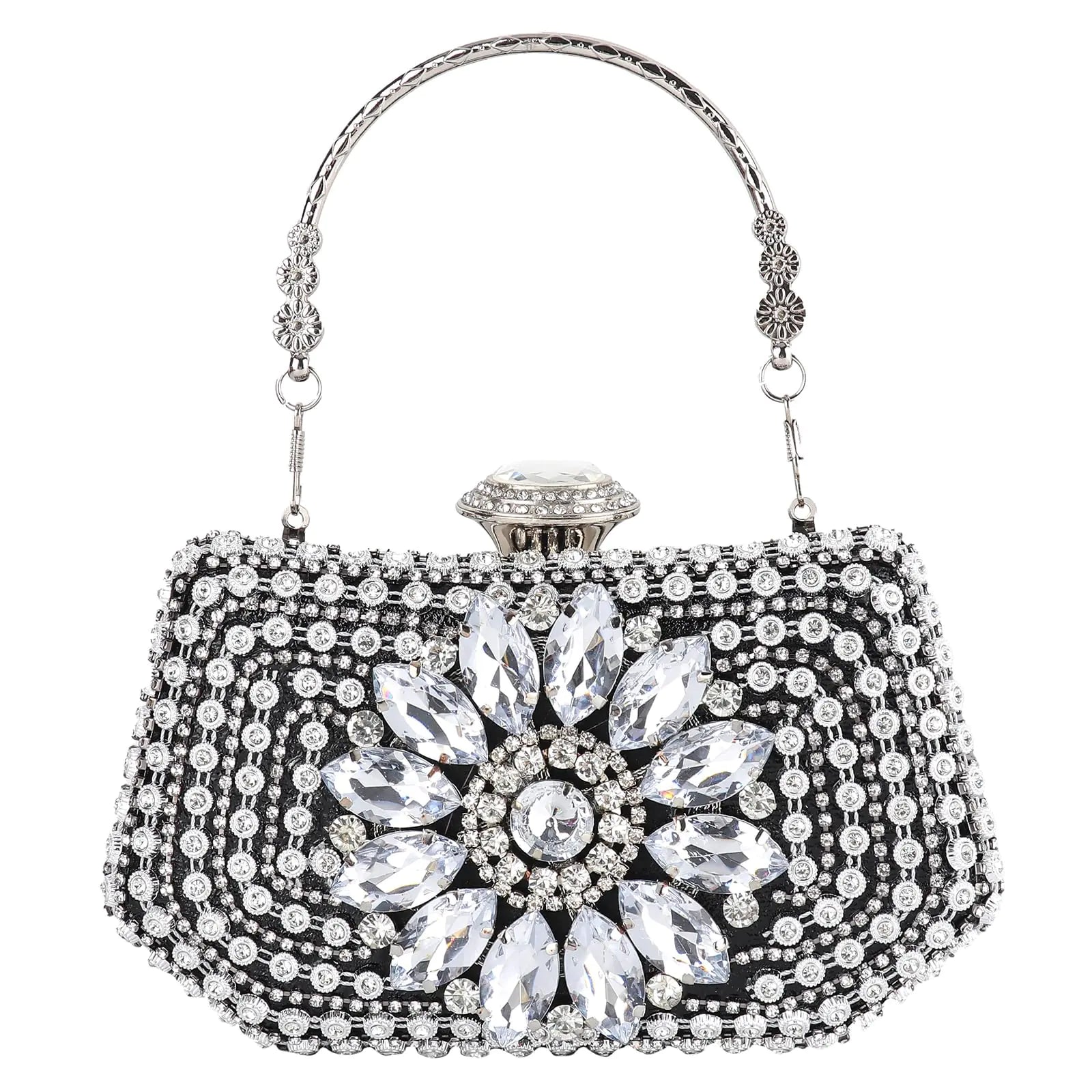 Sparkly Rhinestone Crystal Clutch Evening Bag
