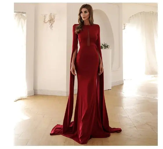Split Sleeve Bodycon Mermaid Dress