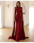 Split Sleeve Bodycon Mermaid Dress