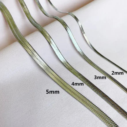 Titanium Steel Snake Chain Choker — alternate product view 12