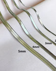 Titanium Steel Snake Chain Choker — alternate product view 12