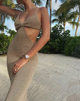 Knit Cutout Maxi Dress