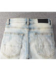 Men's Slim Fit Washed Jeans