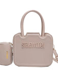 Steve Madden Structured Mini Tote – with Detachable Pouch