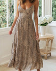 Wild Side Animal Print Midi Cami Dress