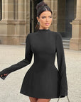 Backless High-Waist A-Line Dress