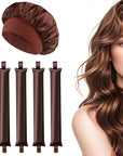 Heat-free Satin Hair Curling Tool for Overnight Use