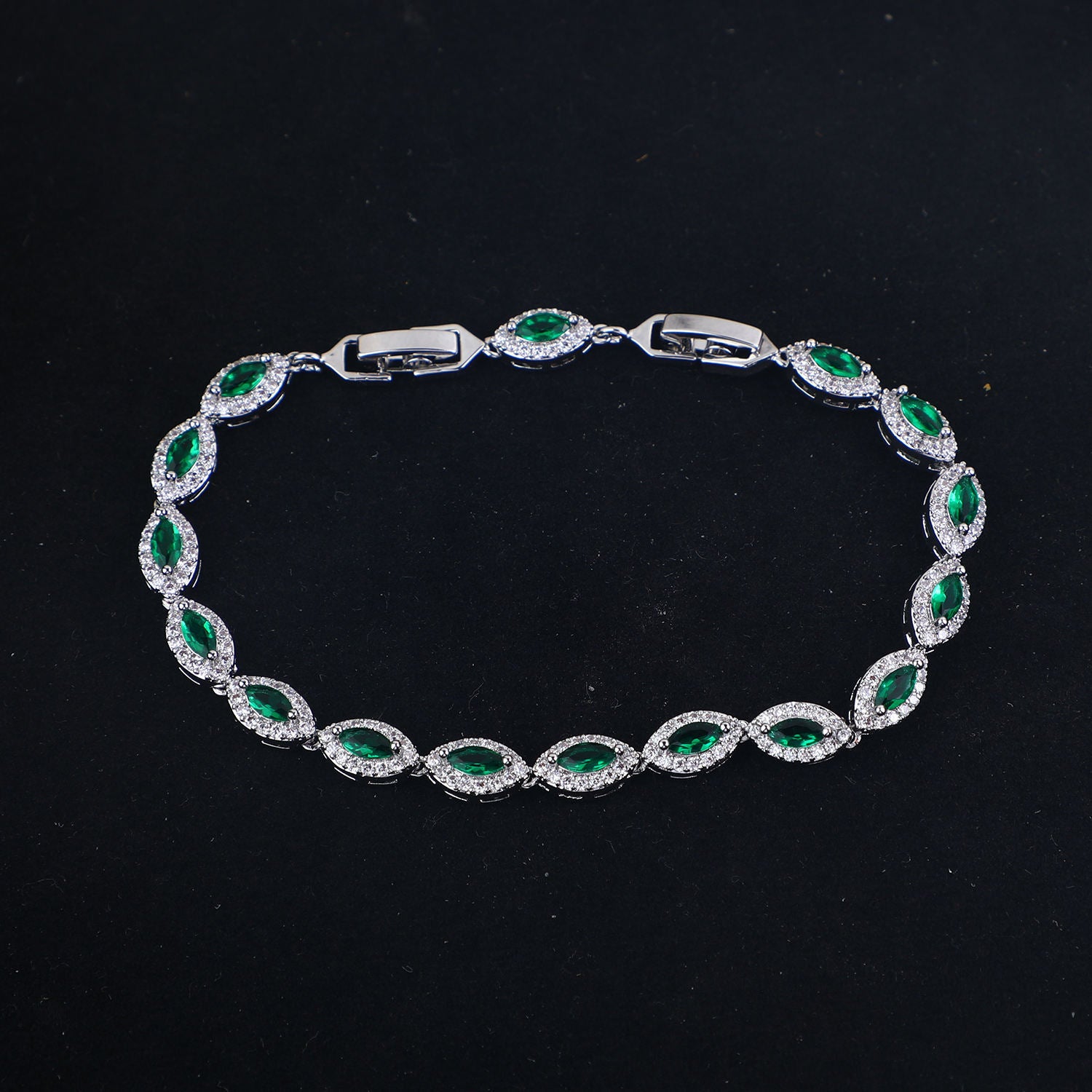 Elegant Zircon Copper Bracelet