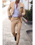 Digital Print Slim Fit Suit Set