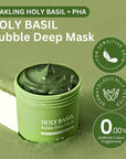 Carbonated bubble mask