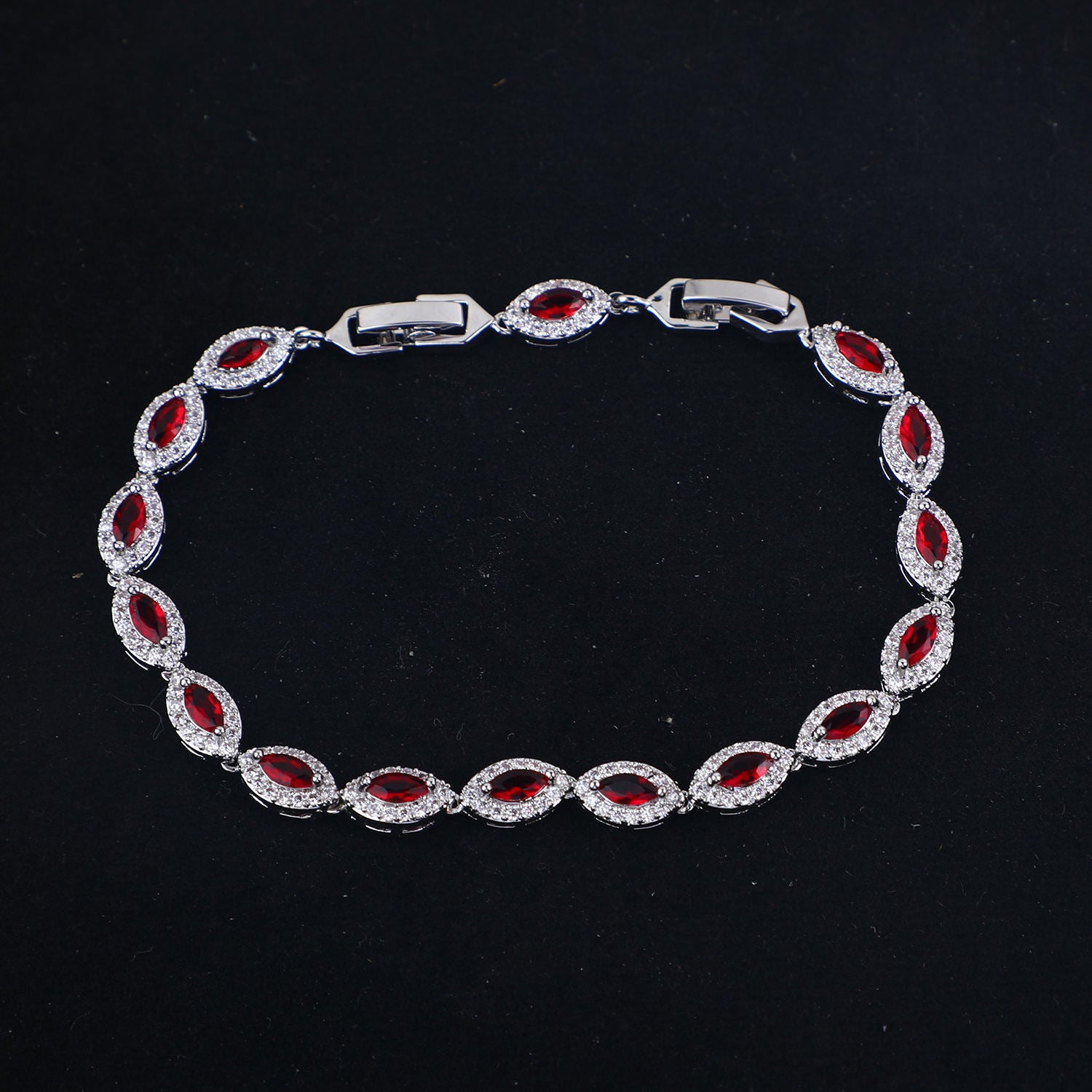 Elegant Zircon Copper Bracelet