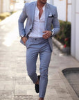 Digital Print Slim Fit Suit Set