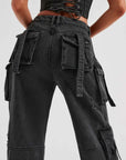 Women's Cargo Denim Jeans