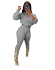 Solid Color Knit Sweater Suit