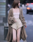 Chic Knee Length Over Coat Sweater